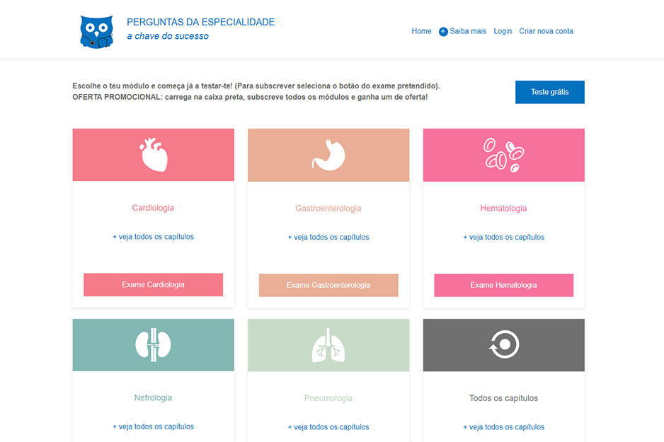 Examination preparation platform for medical speci...