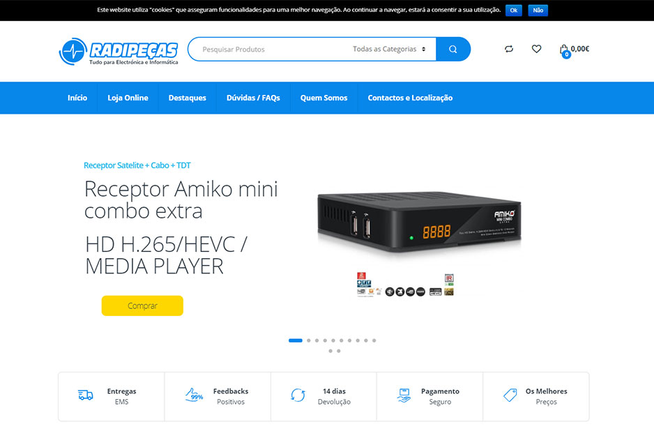 Wintouch Integration with Online Shop at Radipeças